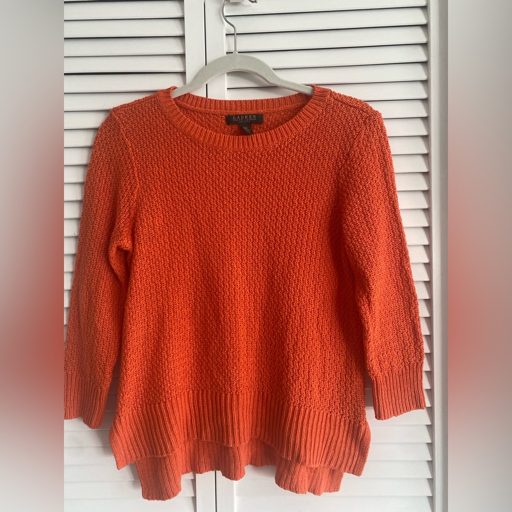 Ralph Lauren Knit woman’s orange sweater Size PM